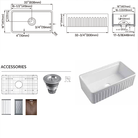 CERAMIC KITCHEN SINK E-935