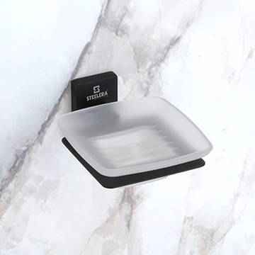 GLASS SOAP DISH - SQB-007