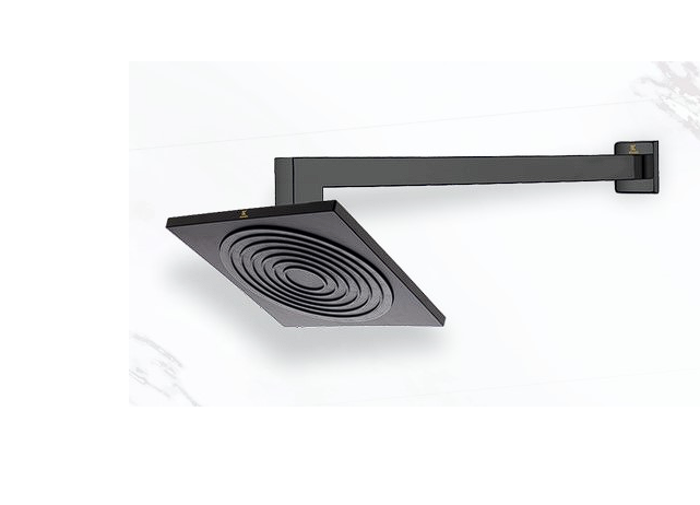 ARTIZE OHS SET WITH L TYPE SQUARE SHOWER ARM AND FLANGE